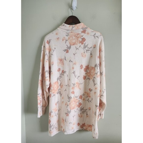 Vintage Gabriella collared cotton Blend Women2x Cream Pink Boxy Grannycore ITALY - Picture 4 of 7